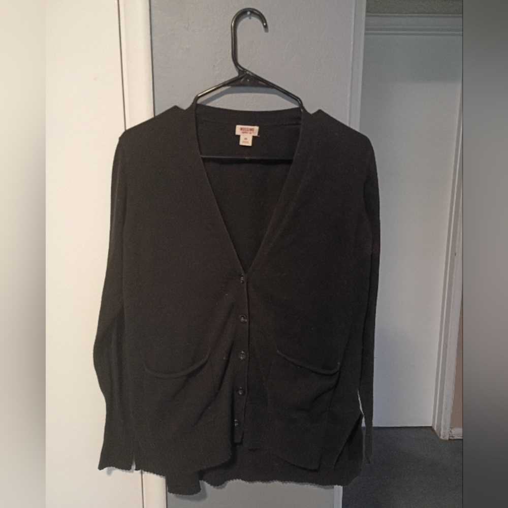 Black Button-Up Cardigan